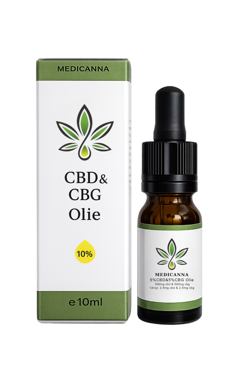 Medicanna CBD 5% & CBG 5% Olie (1000mg) 10ML